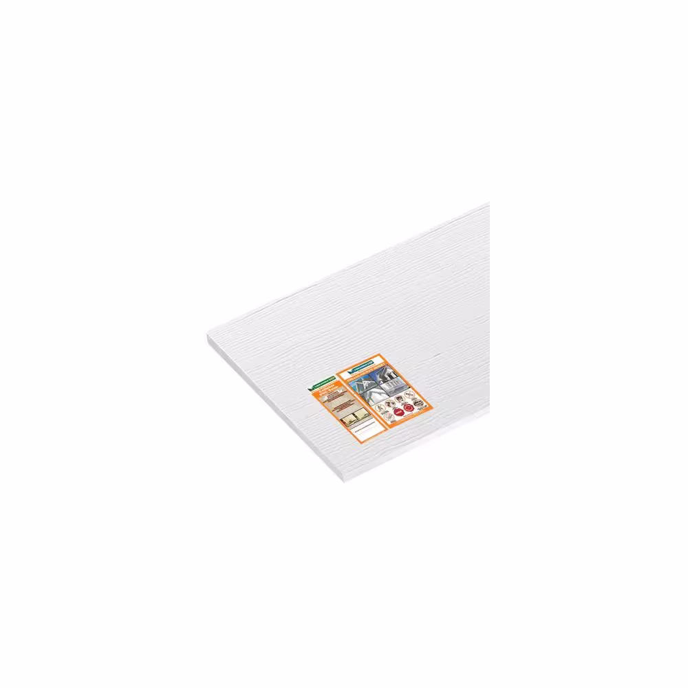 None 24 in. x 1/2 in. x 4 ft. White Scratch-Resistant Stainable PVC Trim