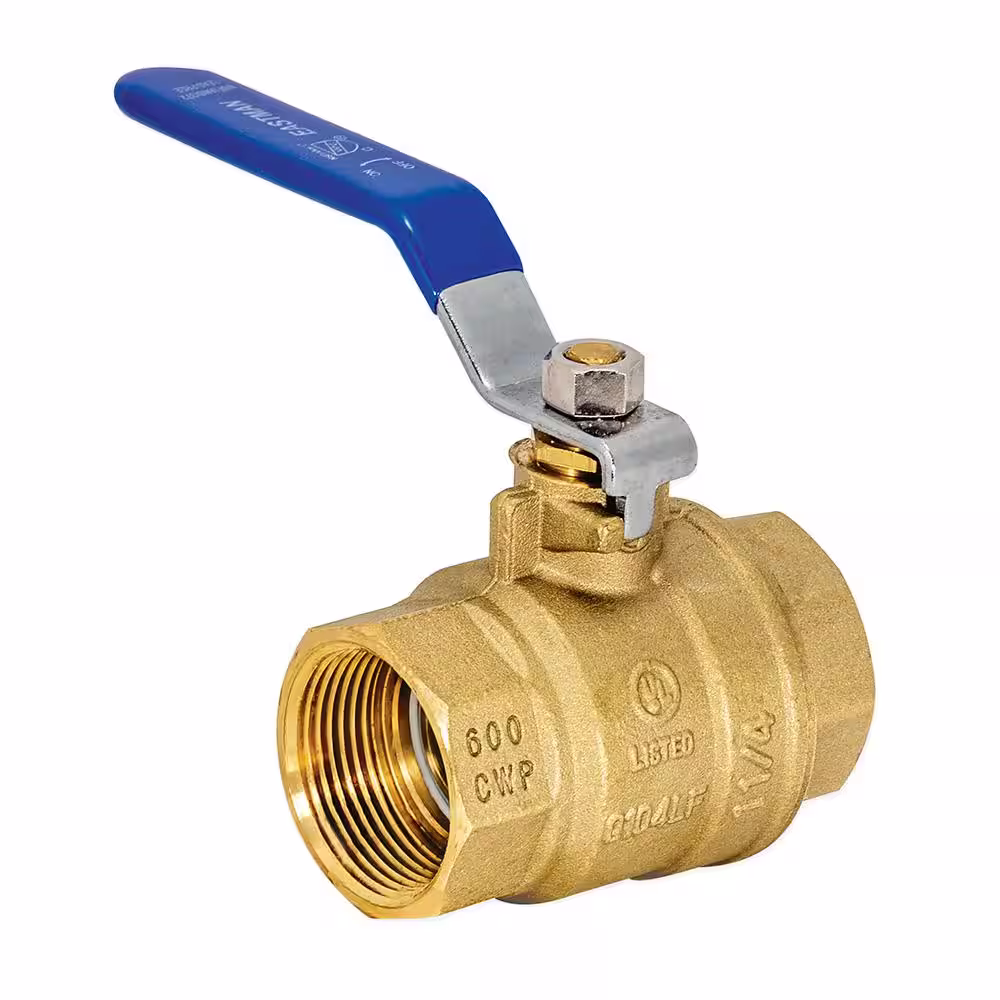 EASTMAN 1-1/4 in. x 1-1/4 in. Brass IPS Full Port Ball Valve