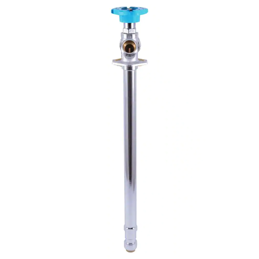 SharkBite 1/2 in. Push-to-Connect x 3/4 in. MHT x 12 in. Brass Anti-Siphon Frost Free Sillcock Valve