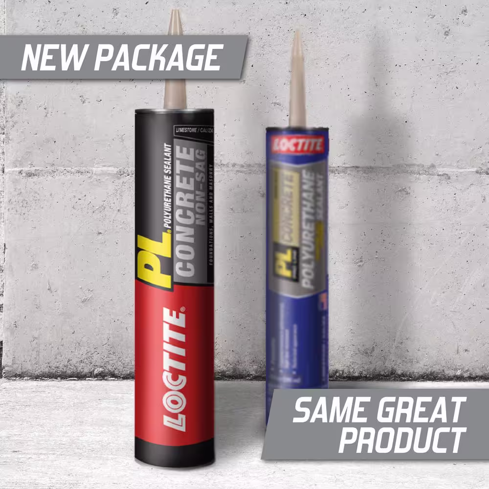 Loctite PL Concrete Crack and Masonry 10 oz Polyurethane Sealant Limestone Cartridge (each)