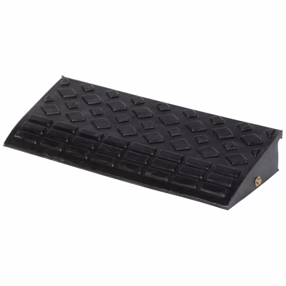 Vestil 23.625 in. Wide Heavy Duty Rectangular Rubber Ramp