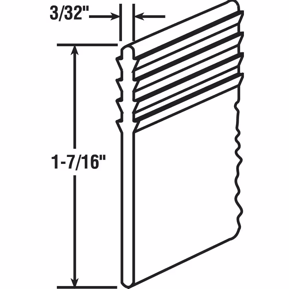Prime-Line 1-7/16 in. x 36 in. Shower Door Bottom Sweep