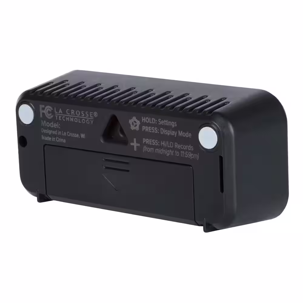 La Crosse Technology Mini Digital Clock with Comfort Meter