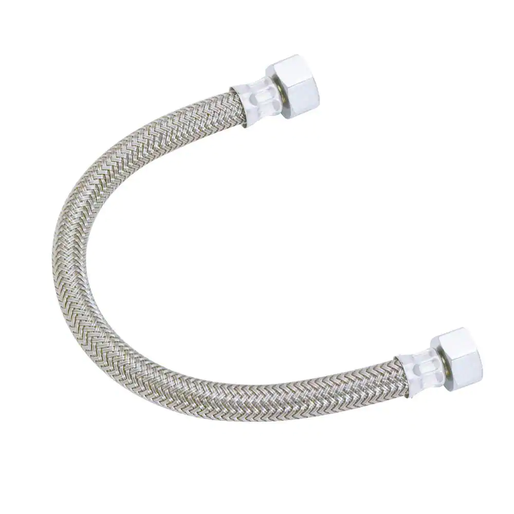 BrassCraft 1/2 in. Compression x 1/2 in. FIP x 20 in. Braided Polymer Faucet Supply Line
