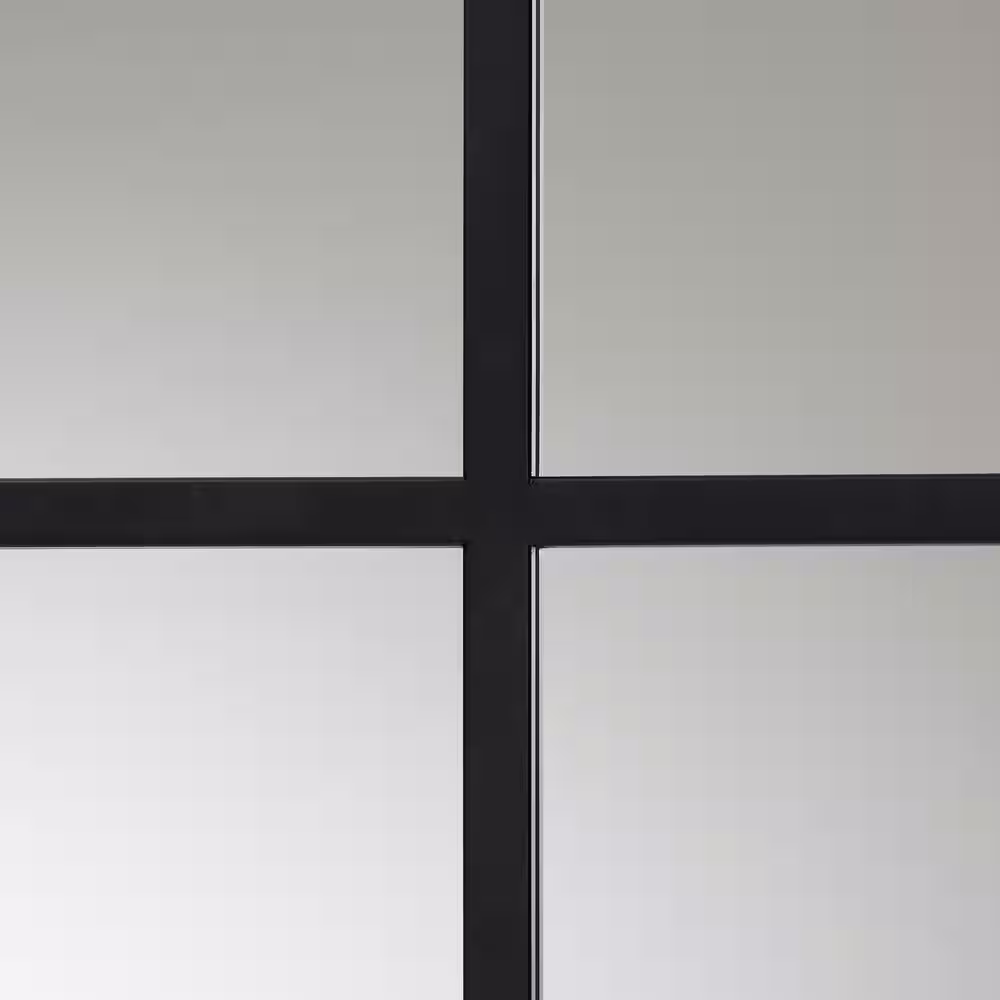 Baxton Studio Barrington 36 in. x 36.5 Modern Arch Metal Frame Accent Mirror
