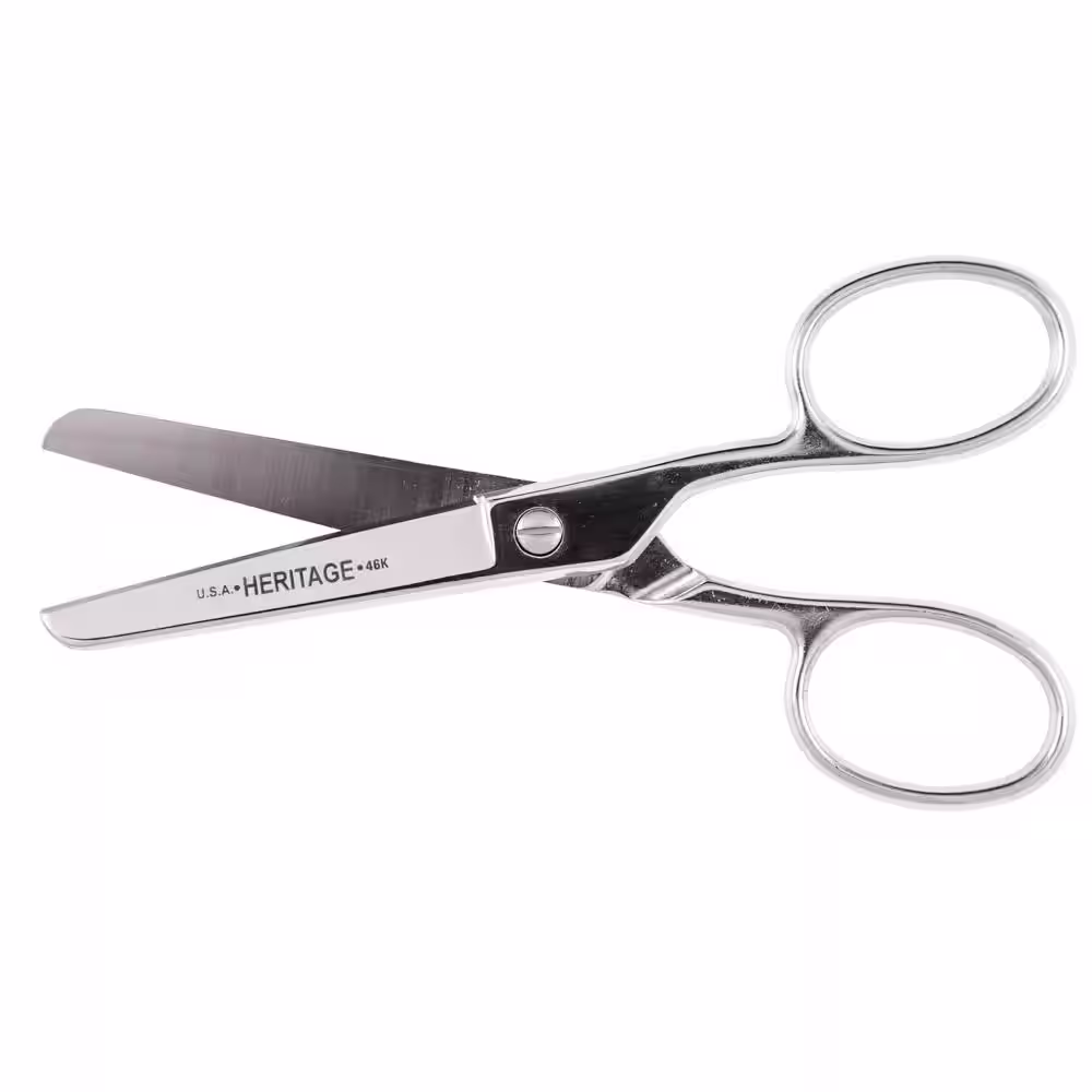 Klein Tools 6 in. Safety Scissors with Large Rings