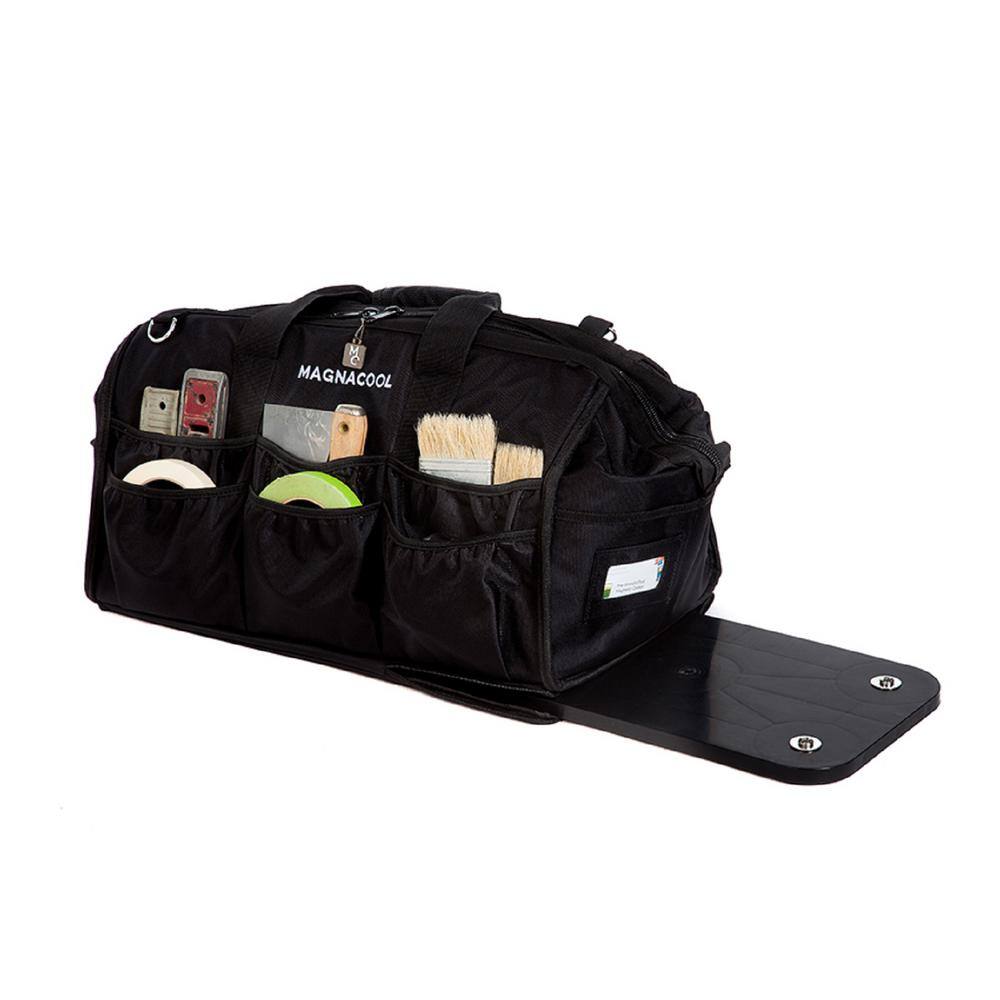 Magnacool World's First Magnetic Tool Bag Removable Tool Carrier 11 lbs. 21 in. L x 13 in. W Black Canvas Shoulder Strap Included