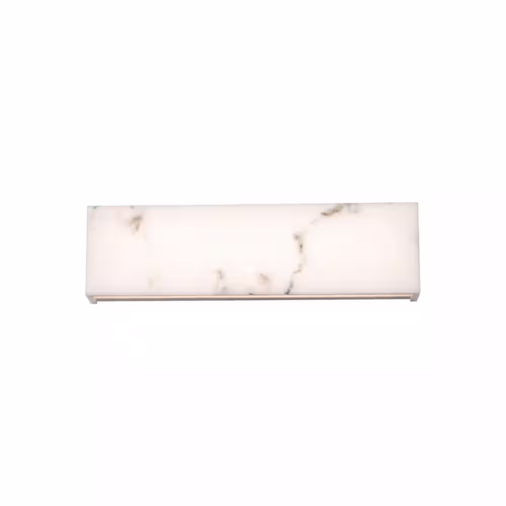 None Museo 18 in. 1-Light White 3000K LED Bathroom Vanity or Wall Light