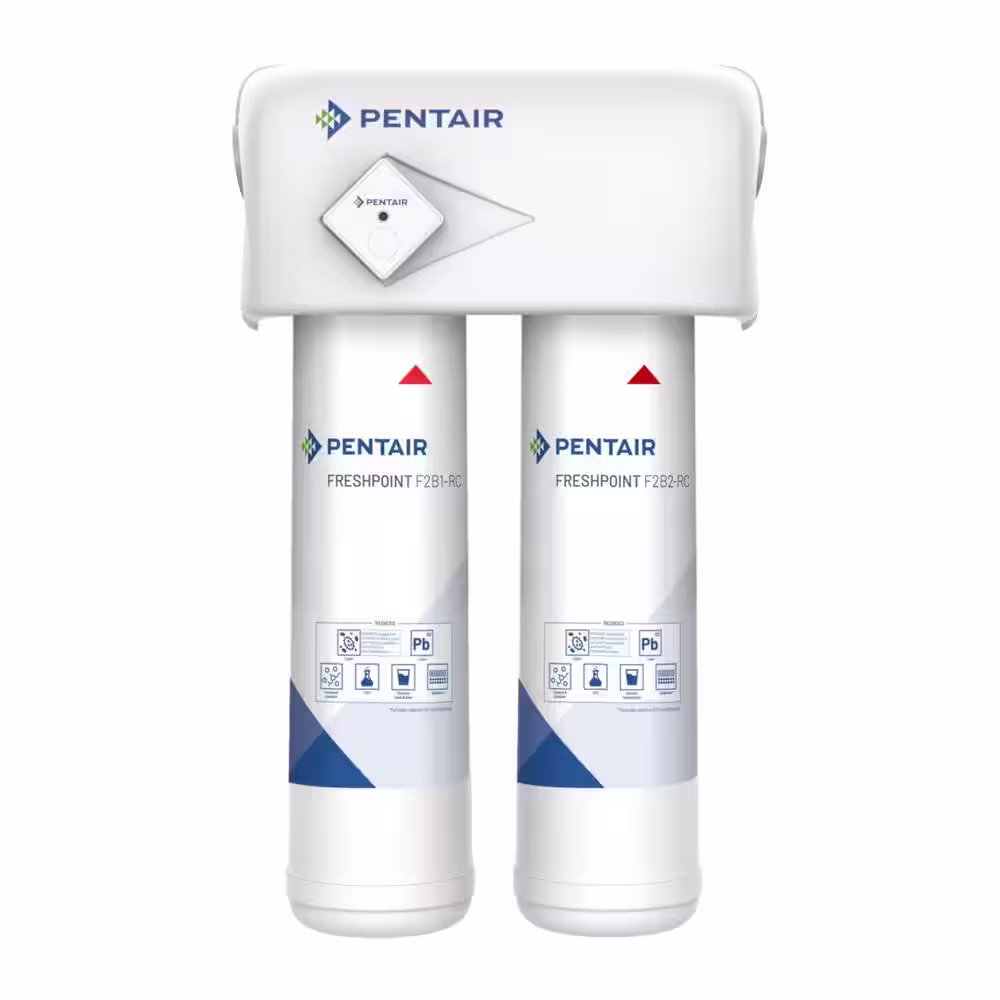 PENTAIR FreshPoint Monitored Under Sink Water Filtration System, NSF Certified to Reduce PFOA/PFOS (2-Stage)