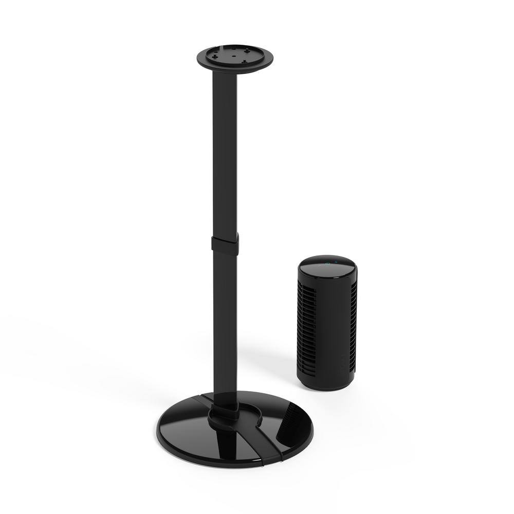 Vornado Atom 1S Compact Oscillating 40 in. Tall 4-Speeds Tower Fan with Removable Stand in Black