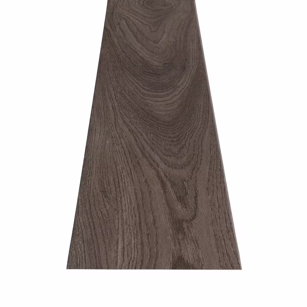 Shaw Floors Denali Smoke 12 MIL x 7 in. W x 48 in. L Glue Down Waterproof Luxury Vinyl Plank Flooring (35 sqft/case)