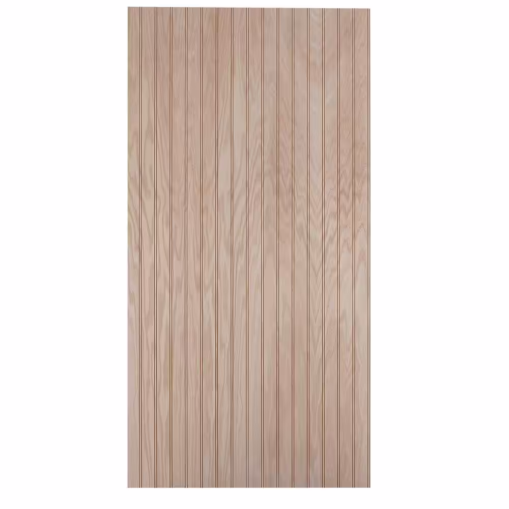 Columbia Forest Products 1/4 in. x 2 ft. x 8 ft. PureBond Red Oak 1-1/2 in. Beaded Plywood Project Panel