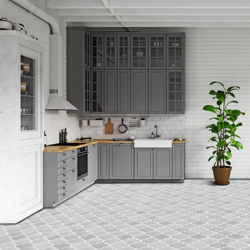 ACHIM Retro 12x12 Self Adhesive Vinyl Floor Tile - Arabesque - 20 Tiles/20 sq. ft.