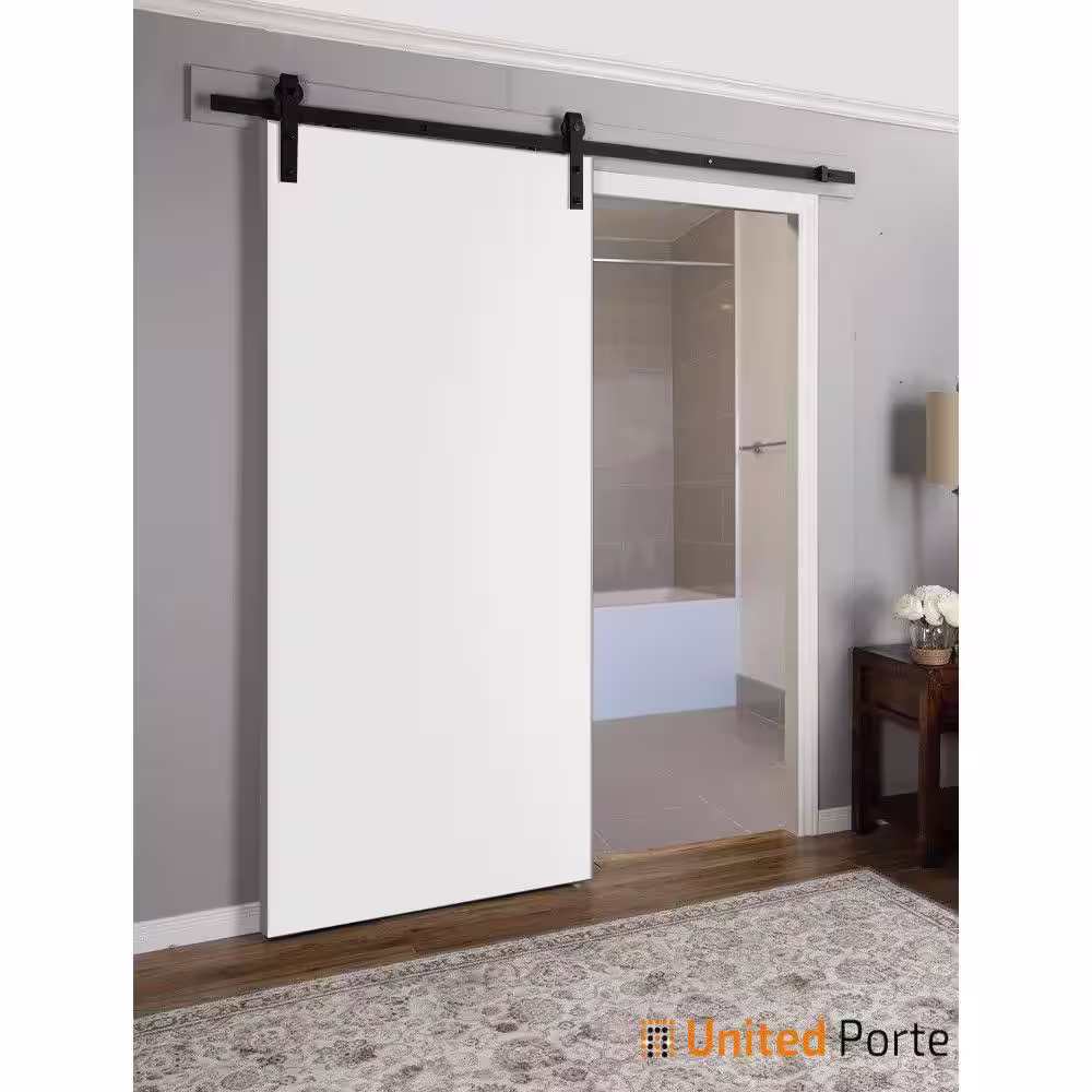 Sartodoors 0010 24 in. x 80 in. Flush No Bore Solid Core White Finished Pine Wood Interior Door Slab