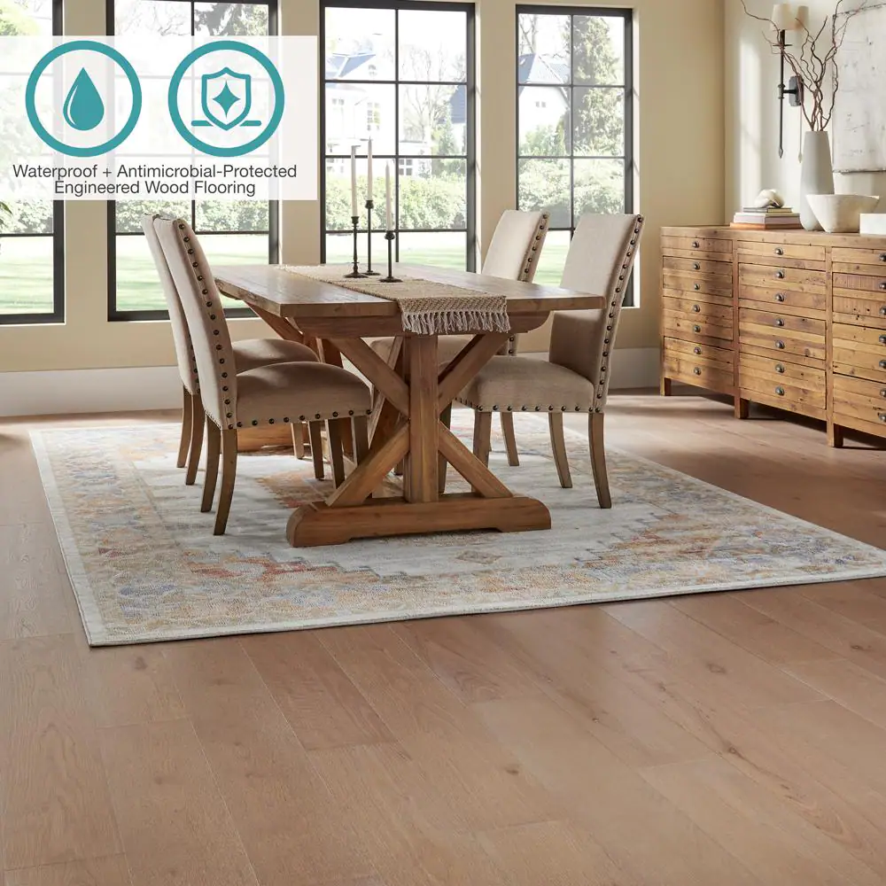 Pergo Defense+ Glen Canyon Oak 3/8 in. T x 7.5 in. W Waterproof Engineered Hardwood Flooring (24.5 sq.ft/case)