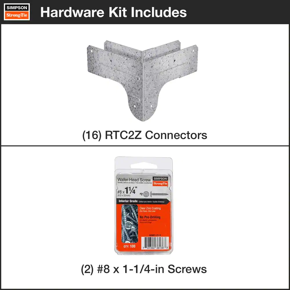 Simpson Strong-Tie DIY Heavy-Duty Shelving Unit Hardware Kit