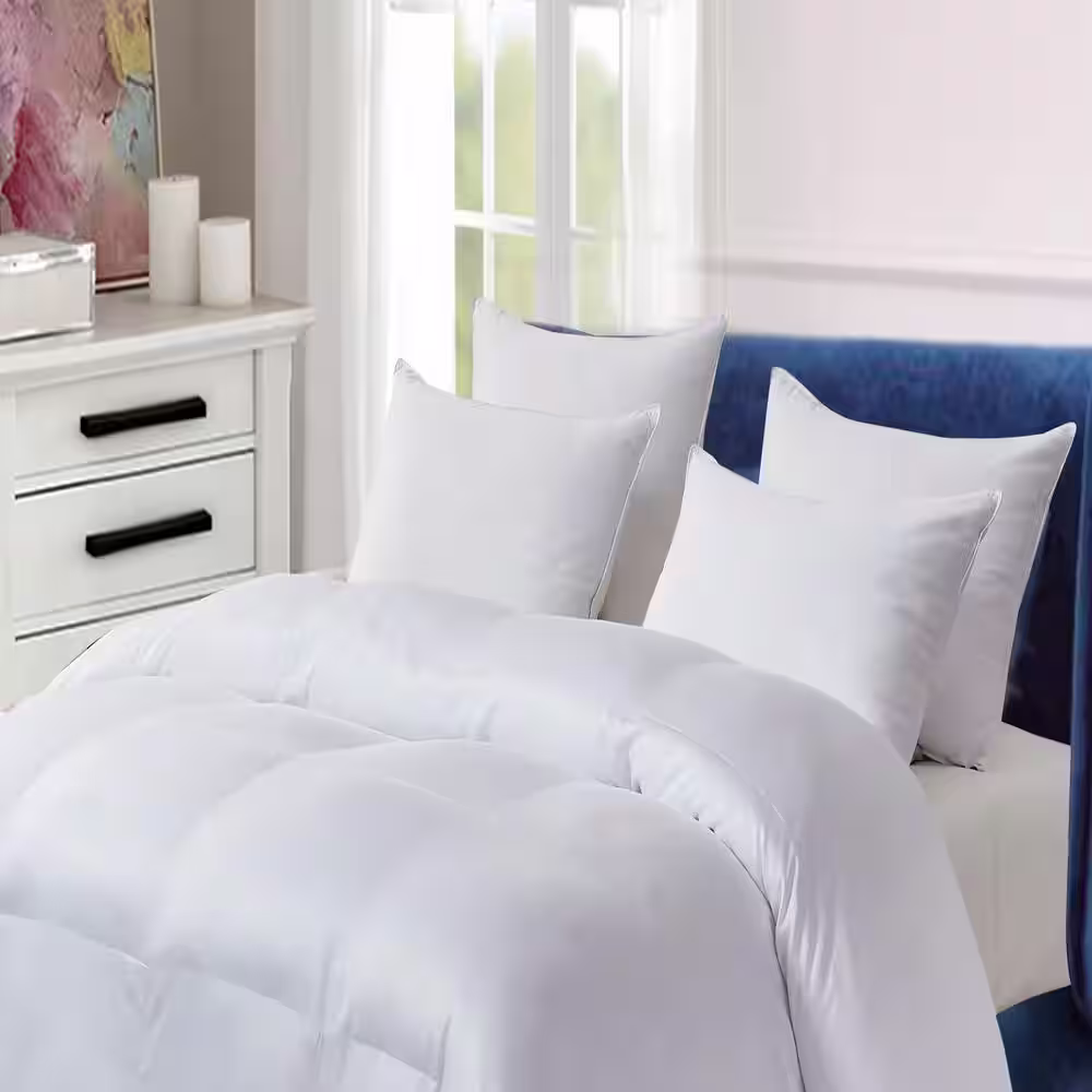 None Full / Queen 100% Cotton Down Alternative All Seasons Comforter with Purissimo Technology