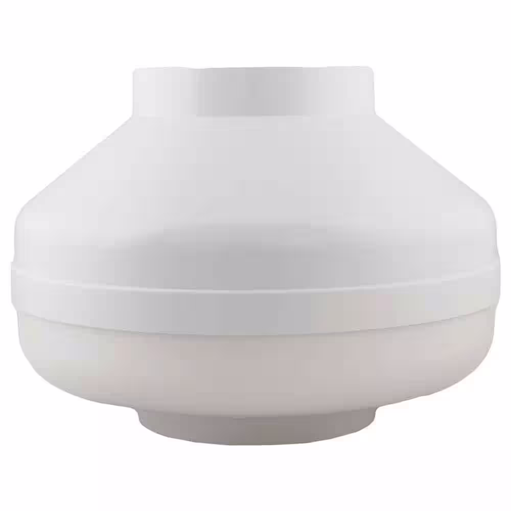 RadonAway RP260C 6 in. Inlet and Outlet Inline Radon Fan in White with 1.3 in. Maximum Operating Pressure