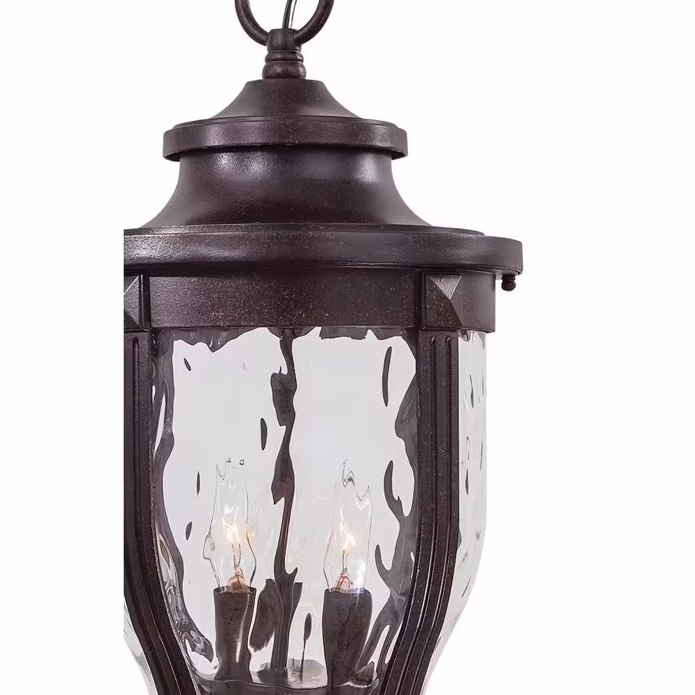 the great outdoors by Minka Lavery Merrimack Corona Bronze 3-Light Hanging Outdoor Lantern