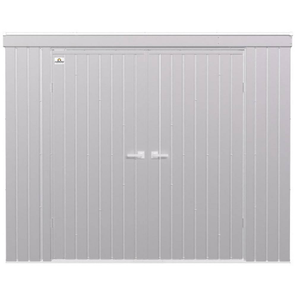 Arrow Elite 8 ft. W x 4 ft. D Galvalume Metal Premium Vented Corrosion Resistant Steel Storage Shed 28 sq. ft.