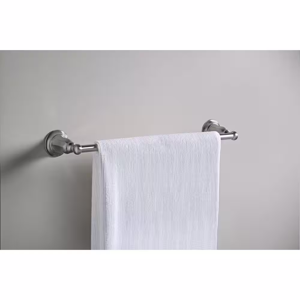 KOHLER Kelston 24 in. Towel Bar in Vibrant Brushed Nickel