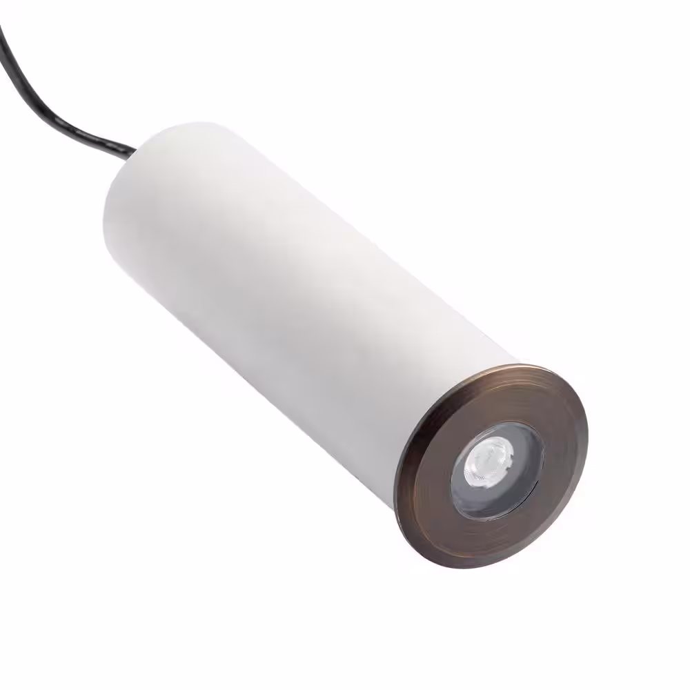 KICHLER Low Voltage Recessed Centennial Brass Hardwired Weather Resistant Well Light with No Bulbs Included