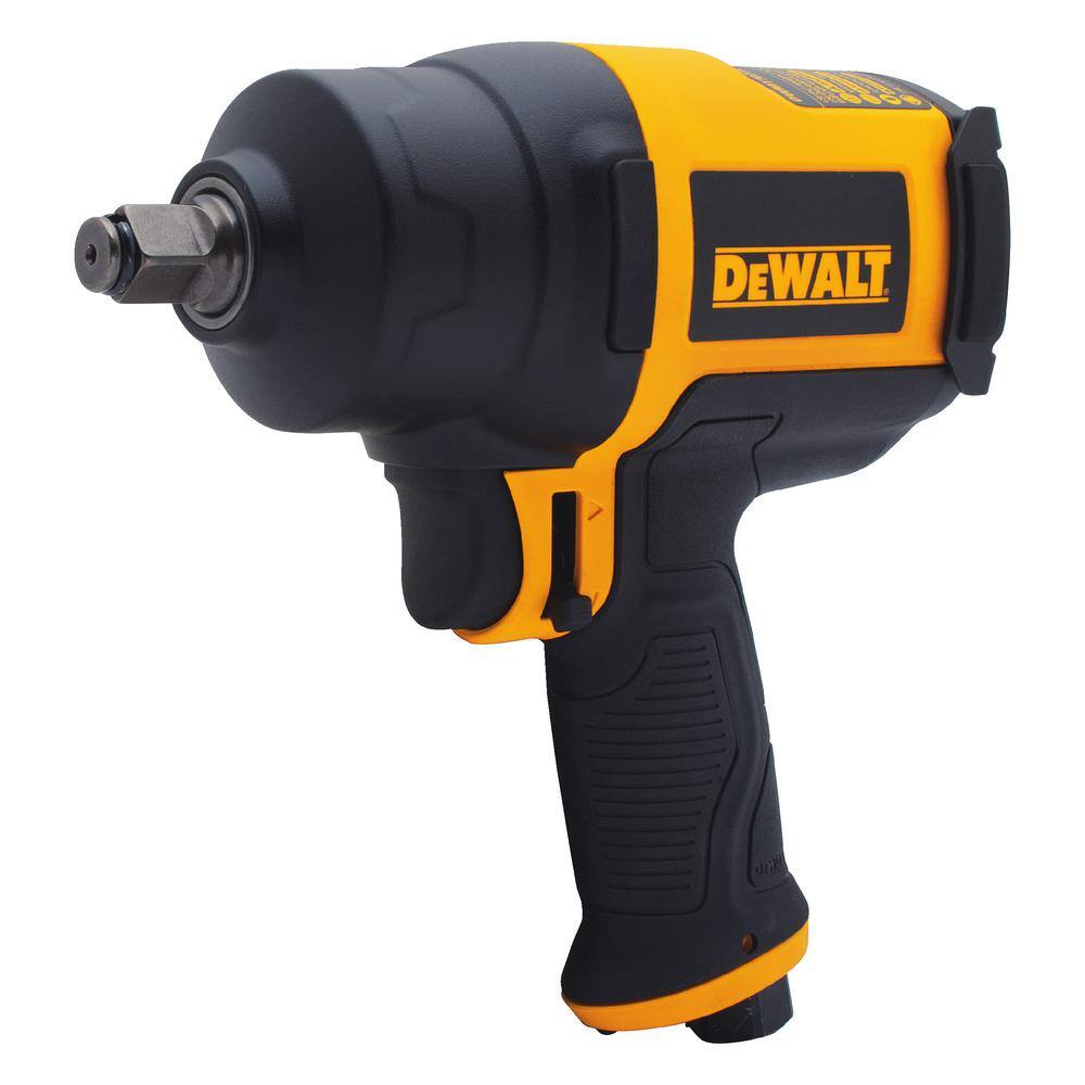 DEWALT 1/2 in. Heavy-Duty Pneumatic Impact Wrench and Ratcheting SAE Combination Wrench Set (8-Piece)