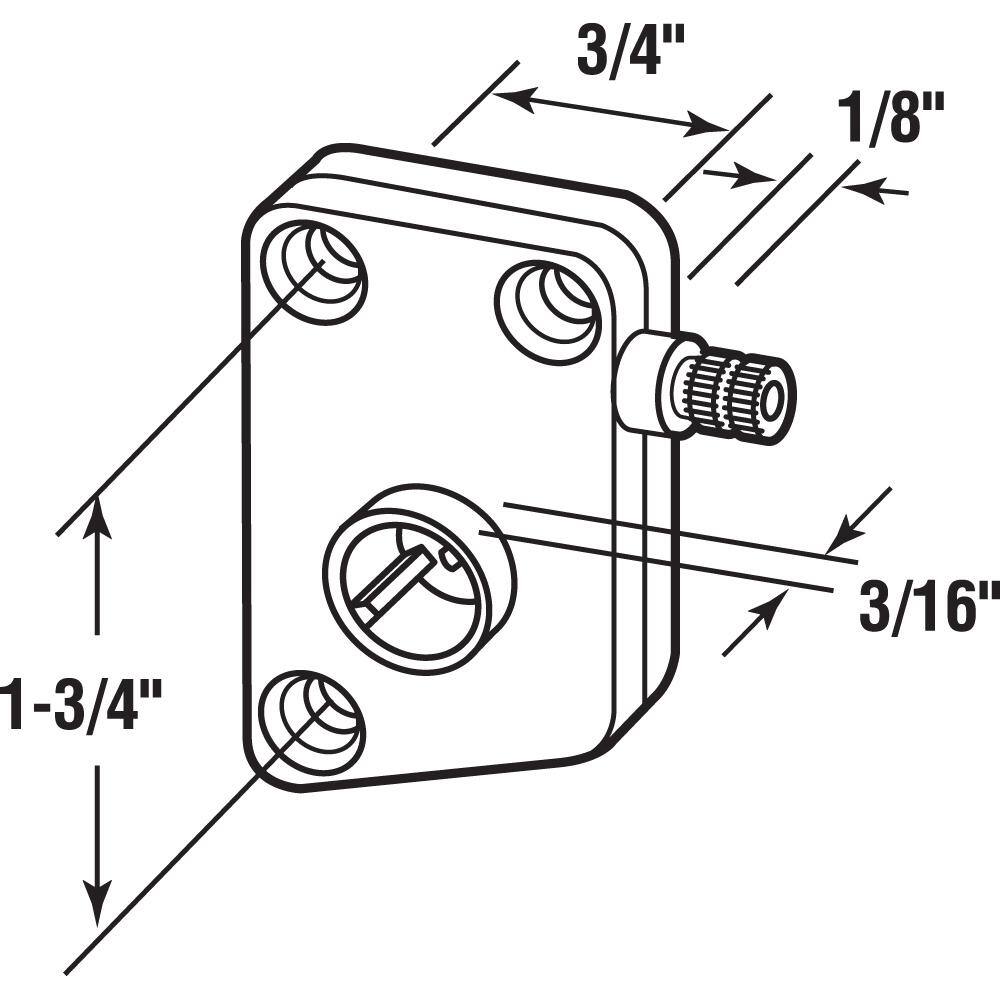 Prime-Line Diecast, Right Hand RV Window Slant Sill Operator