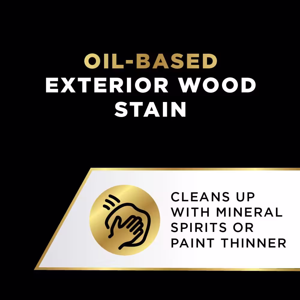 Olympic Elite 1 Gal. Kona Brown Woodland Oil Transparent Advanced Exterior Stain and Sealant in One