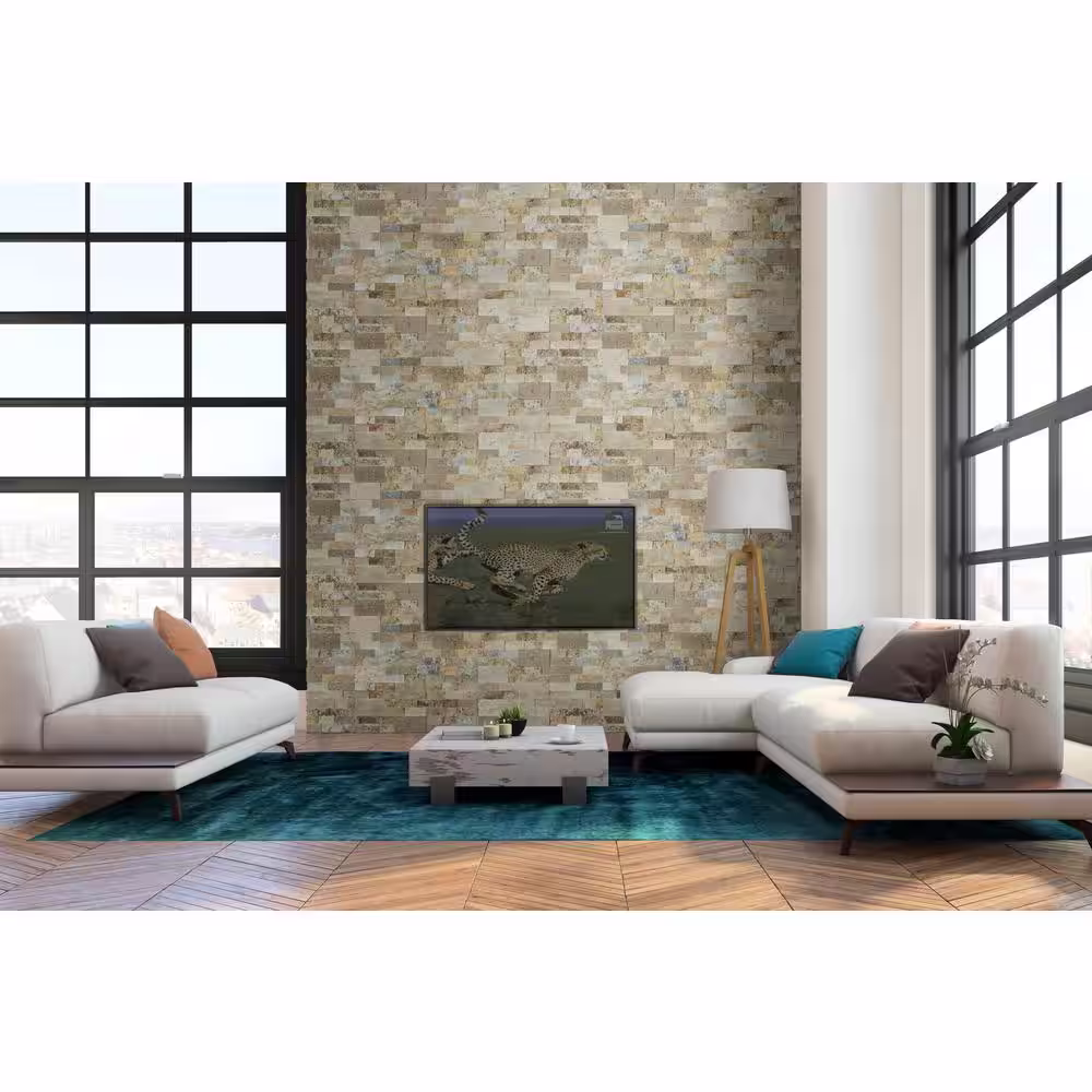 MSI Picasso Ledger Panel 6 in. x 24 in. Natural Travertine Wall Tile (6 sq. ft./Case)