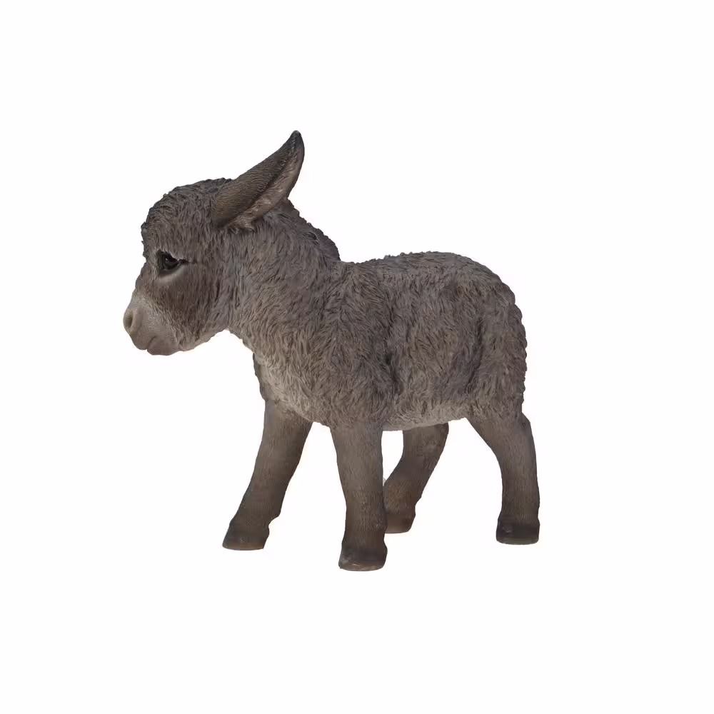 Hi-Line Gift Medium Donkey Standing Looking Right Garden Statue