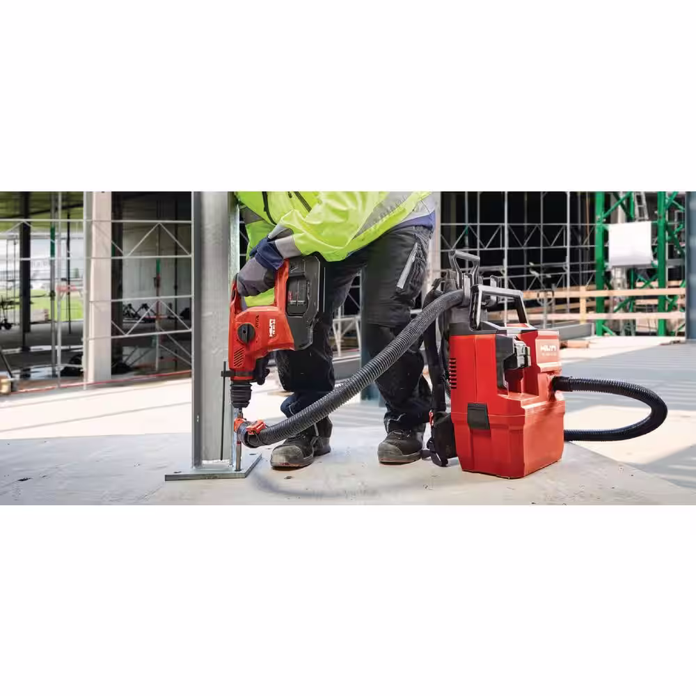 Hilti 22-Volt NURON Li-Ion Cordless VC140 CFM 2 Gal 2.47 PSI Dust Vacuum w/Hose, Filter and Fleece Bag (Battery Not Included)