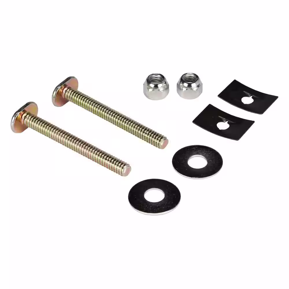 DANCO 1/4 in. x 2-1/4 in. Closet Bolts with Nuts and Washers (2-Pack)