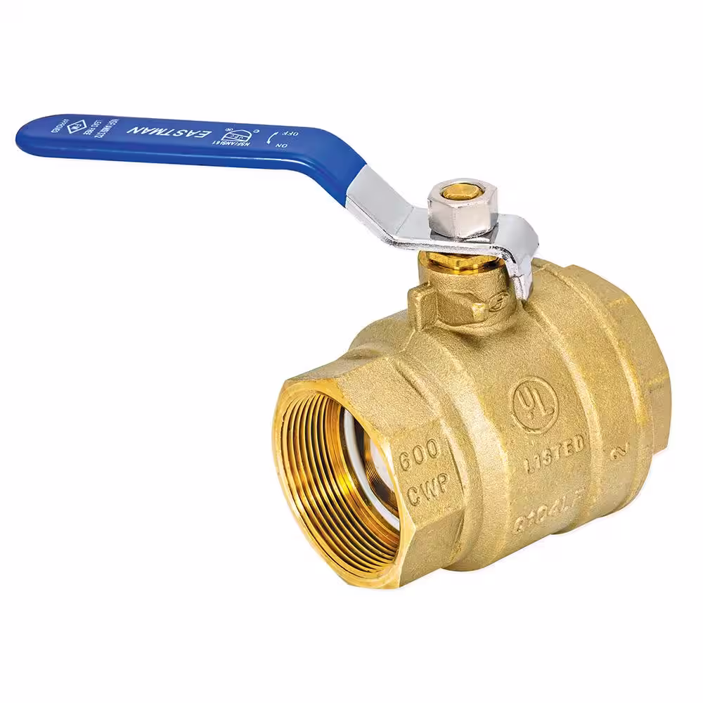 EASTMAN 2 in. x 2 in. Brass IPS Full Port Ball Valve
