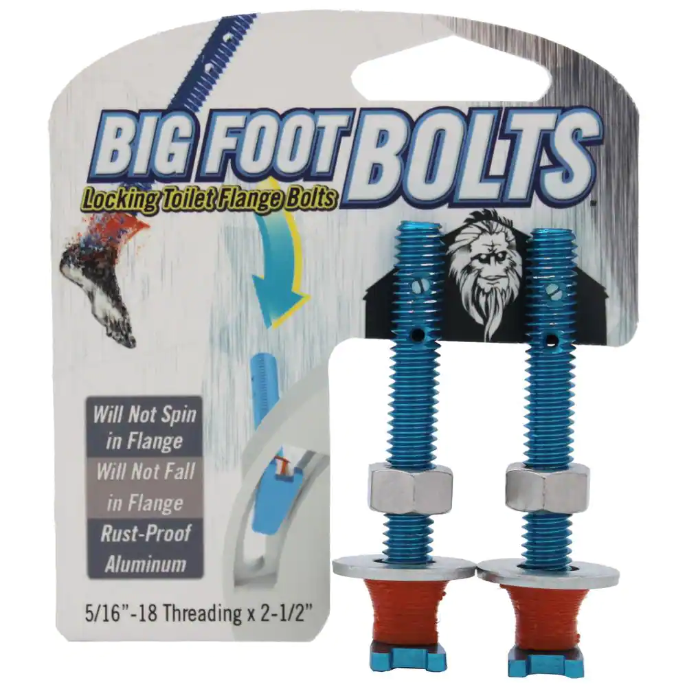 Big Foot Bolts 5/16 in. x 2.5 in. No Spin Toilet Flange Bolts