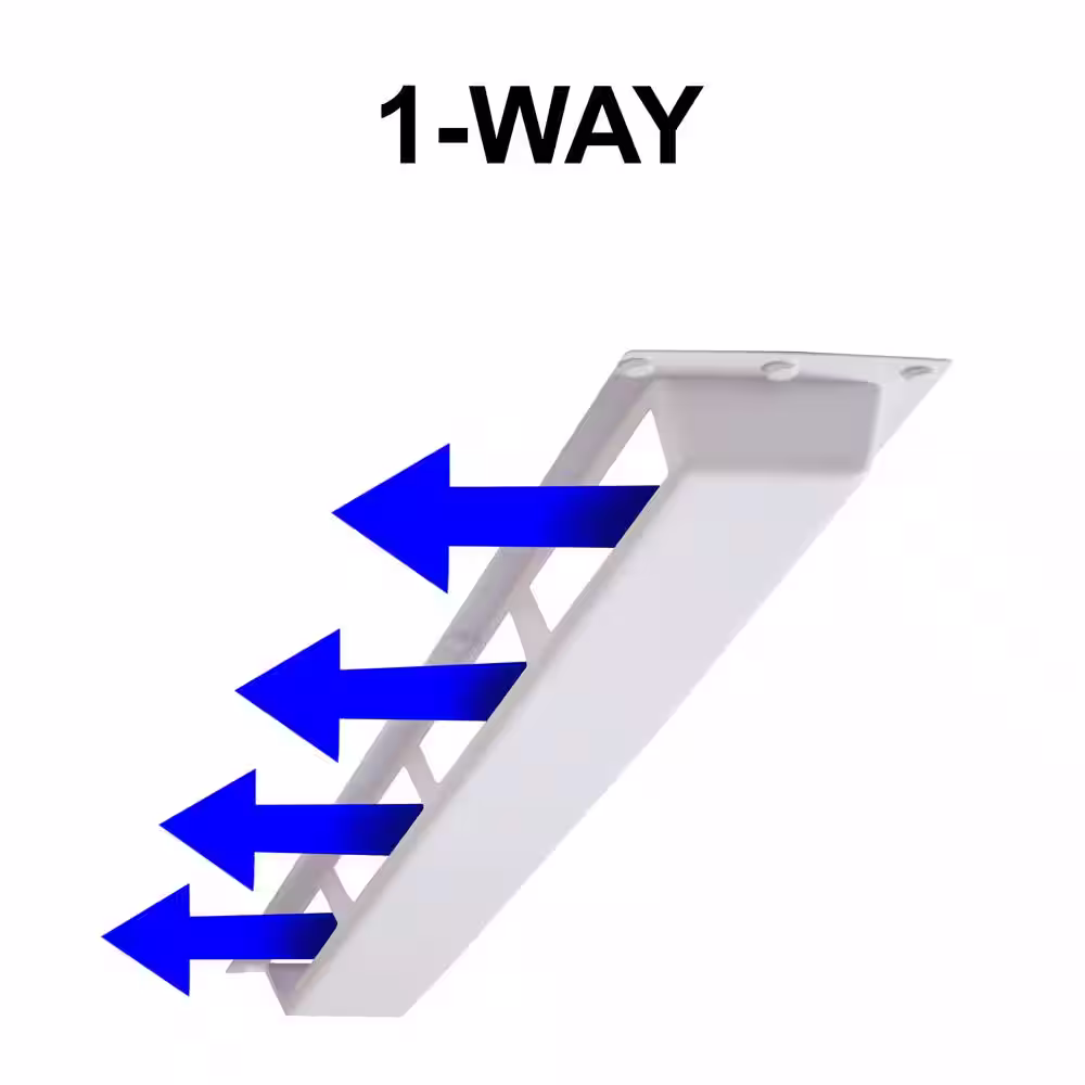 Elima-Draft Commercial 1-Way Air Deflector Cover for Linear Diffuser