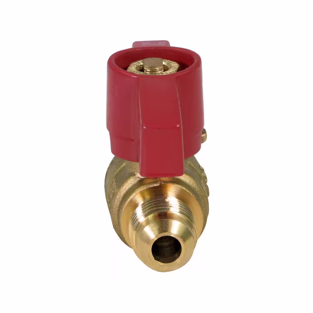 The Plumber's Choice 1/2 in. Flare x 1/2 in. Flare Brass Gas Ball Valve