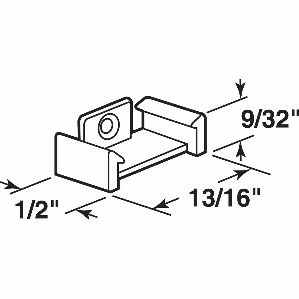 Prime-Line Clear Plastic, Window Grid Retainer Clip (6-pack)