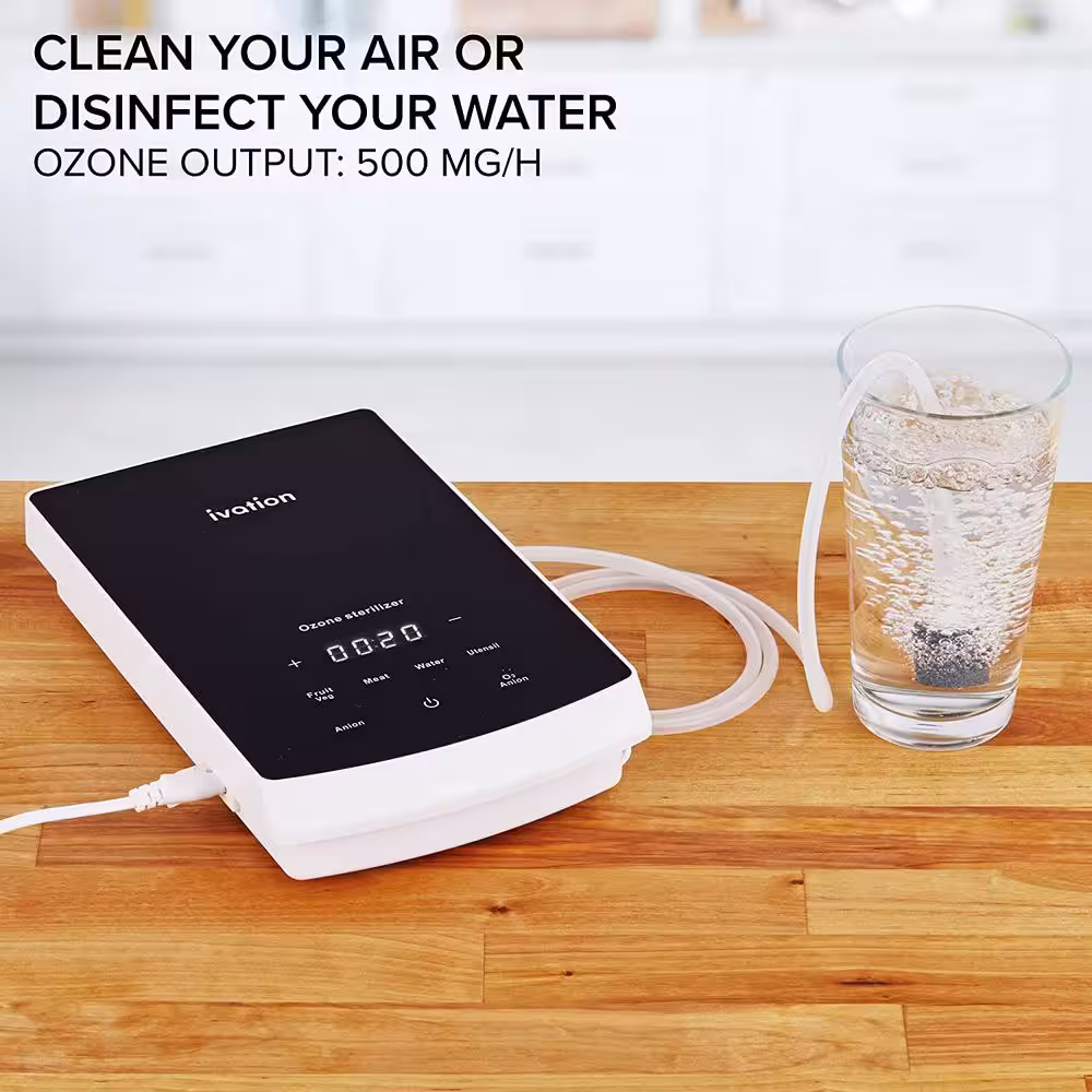 Ivation Multipurpose Ozone Sterilizer for Air and Water Air Purifier Portable Home Deodorizing and Disinfecting System