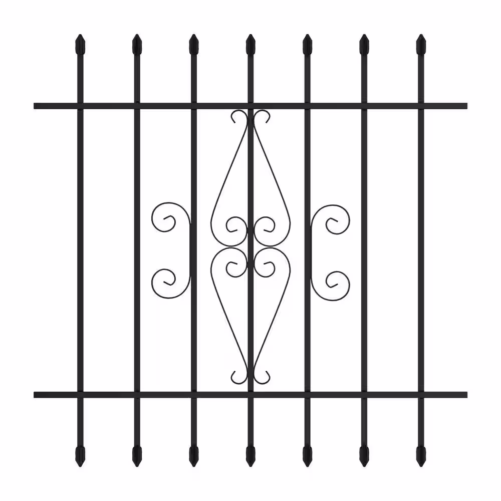 Grisham 36 in. x 36 in. Spear Point Window Bar Guard