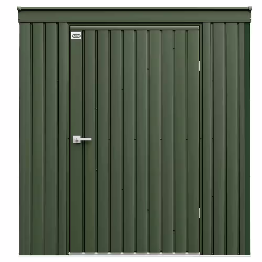 Scotts Garden Storage Shed 4 ft. W x 6 ft. D x 6 ft. H Metal Shed 21 sq. ft.