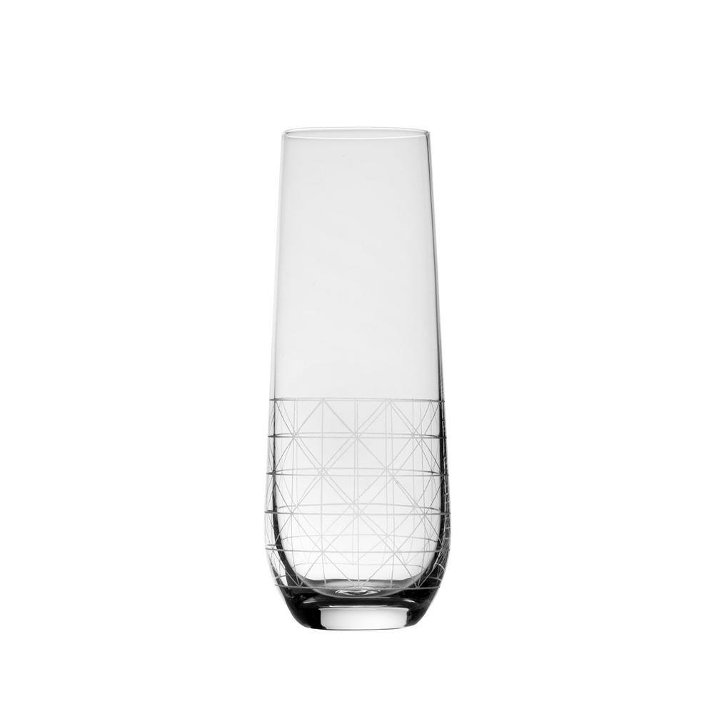 SCOTT LIVING Axis 9.75 oz. Stemless Champagne Flute Glasses (Set Of 4)