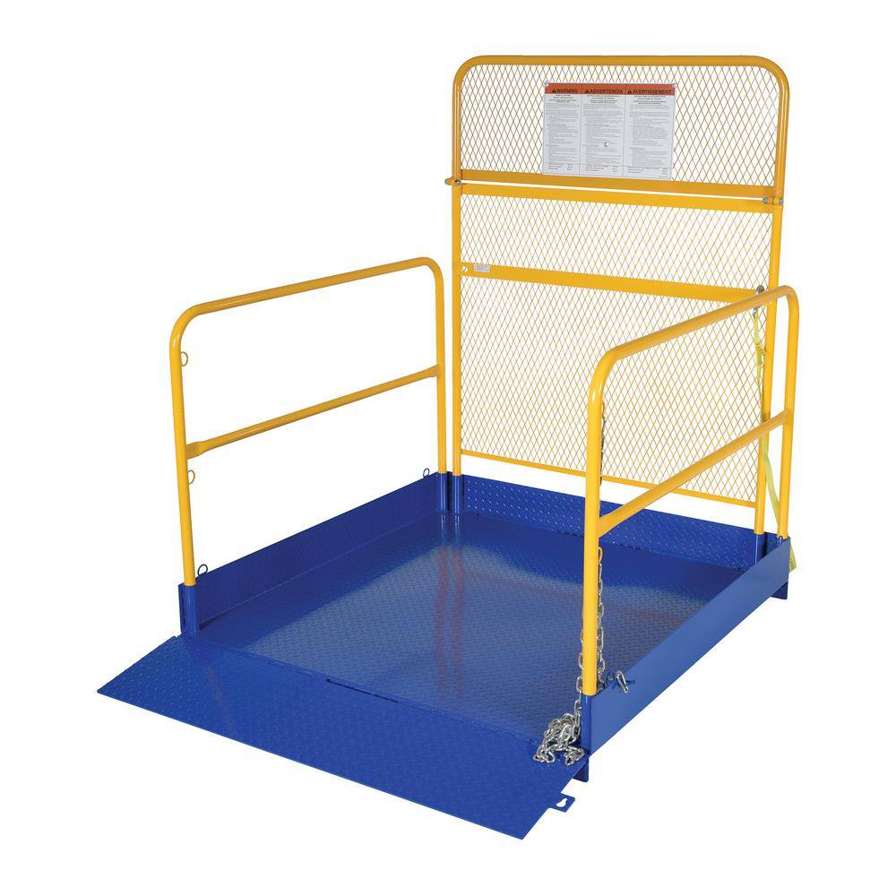 Vestil Fork Truck Loading Platform with Handrails