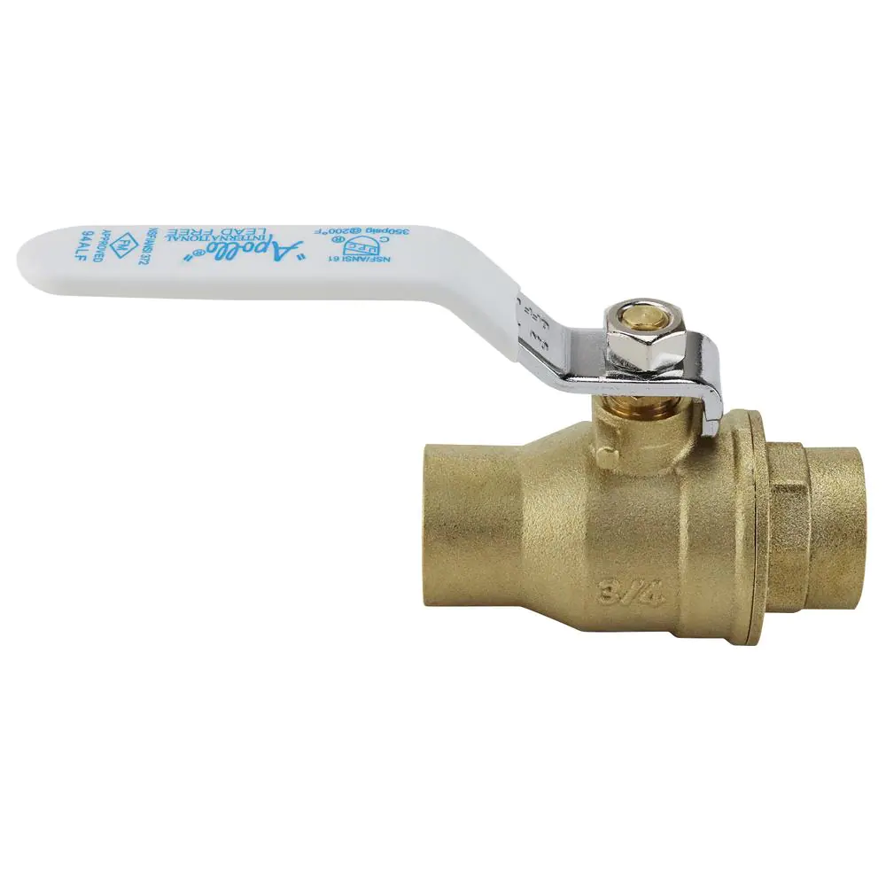 Apollo 3/4 in. Lead Free Brass SWT x SWT Ball Valve