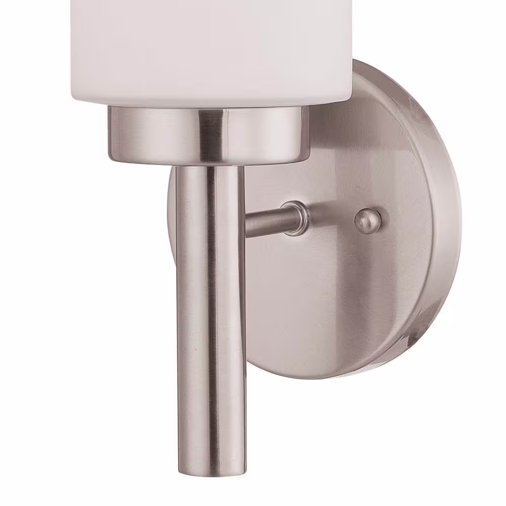 Volume Lighting 1-Light Brushed Nickel Interior Wall Sconce