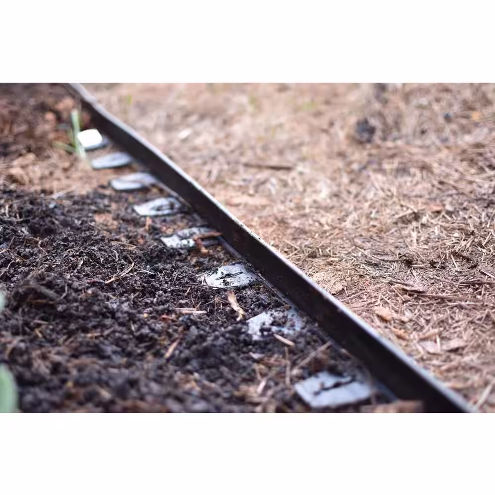 Vigoro Heavy-Duty 100 ft. No-Dig Plastic Edging