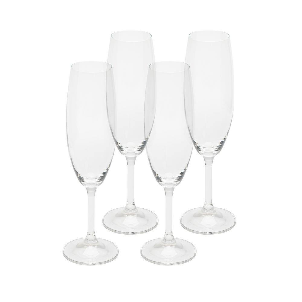 None David Shaw Designs 7 oz. Modern Champagne Glass Set (Set of 4)