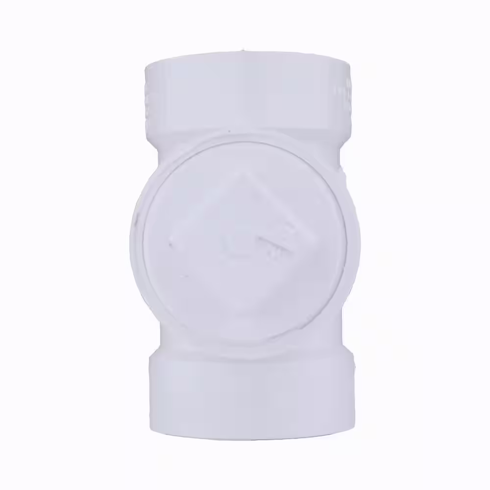 Charlotte Pipe 4 in. PVC DWV Cleanout Tee with Plug Fitting