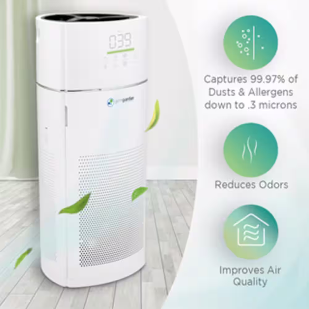 GermGuardian 360Â° 4-in-1 Air Purifier with HEPA Filter for Large Rooms up to 402 Sq. Ft.