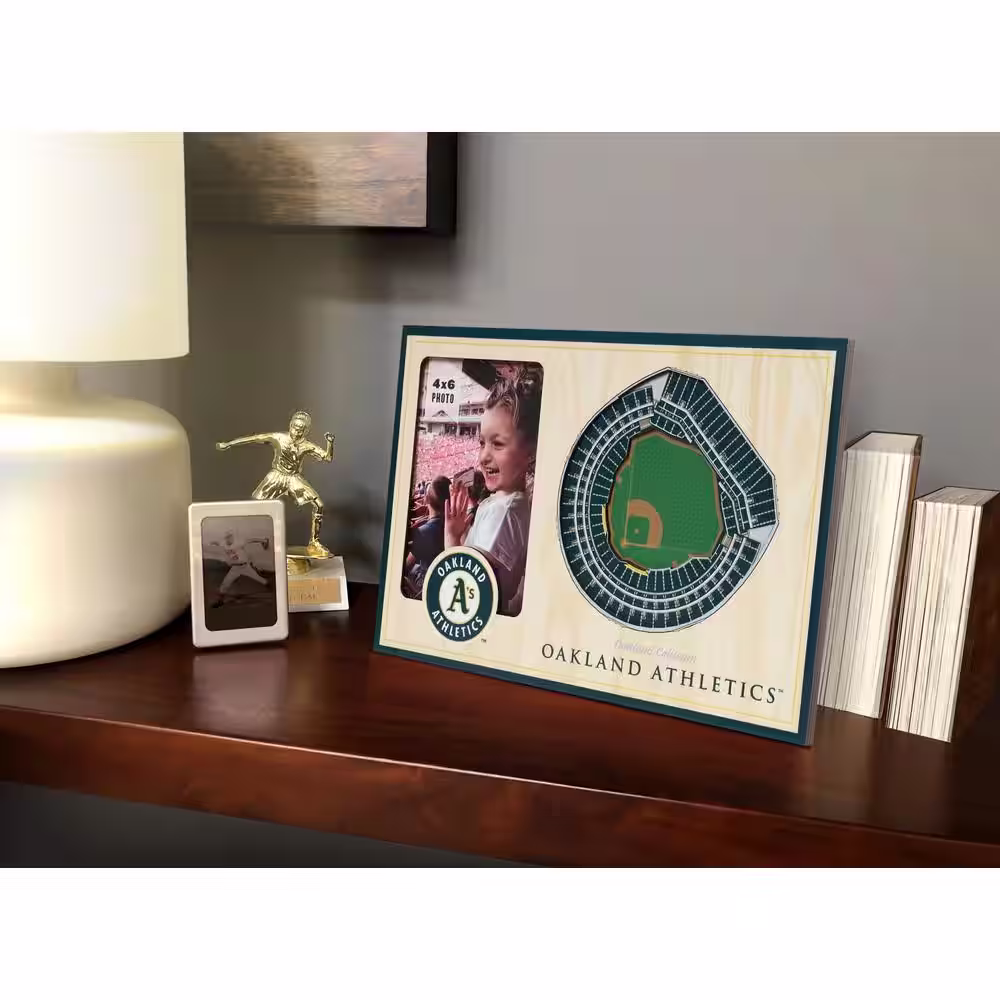 YouTheFan MLB Oakland Athletics 3D StadiumView Picture Frame - Oakland Coliseum